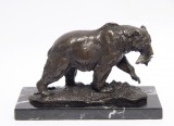 Bronze sculpture bear