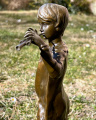Bronze statue of the boy Peter Pan