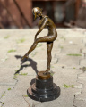 Bronze statue of Harlequin