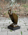 Bronze statue of a Vulture - a scavenger bird