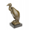 Bronze statue of a Vulture - a scavenger bird 