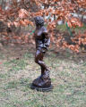 Erotic statue of a Greek naked man made of bronze