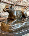 Luxury bronze lioness statue
