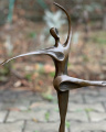 Large statue of Dancer woman made of bronze