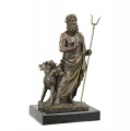 Luxury bronze statue of Hades and Cerberus - greek mythology
