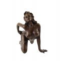 Erotic bronze statuette of a naked woman - strippers 2