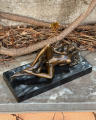 Erotic bronze statuette - Sex - naked woman and man 2