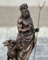 Luxury bronze statue of Hades and Cerberus - greek mythology