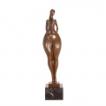 Modern bronze statuette - Naked woman plus size 