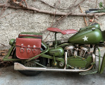 Metal model of a military motorcycle 2