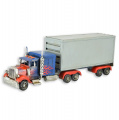 Tin model of container truck - decorative model 