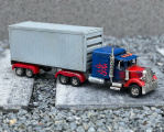 Tin model of container truck - decorative model