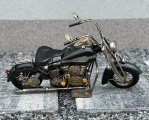 Metal model of a motorcycle harley