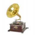 Retro square gramophone