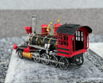 Retro locomotive model - red