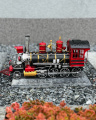 Retro locomotive model - red