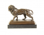 Statue of lion made of bronze