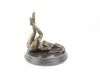 Erotic statue of a nacked girl bronze sculpture