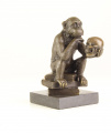 Bronze monkey statue 