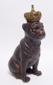 Statue of a bulldog made of resin