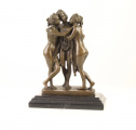 A BRONZE SCULPTURE OF THE 3 Three GRACES