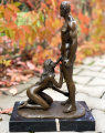 Erotic statue made from bronze