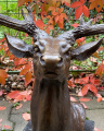 Deerhead made of bronze