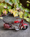 Metal model of a retro motorcycle