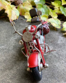 Metal model of a retro motorcycle