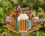 Retro tin sign - BEER TIME