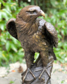 Bronze and marble eagle statue