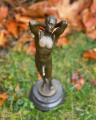 Erotic bronze statue of naked man