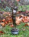 Erotic bronze statue of naked man