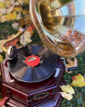 Gramophone replica vintage style