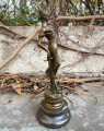 Bronze statue of a lady Justice small