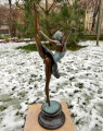 Statue of a ballerina made of Viennese bronze