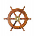 Wooden naval steering wheel 