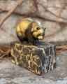 Figurine of a panda made of bronze