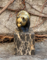 Figurine of a panda made of bronze