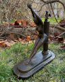Statue of a prisoner of love made of bronze