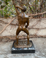 Figurine of sexy naked man made of a real bronze