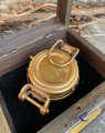 Brass compass in a wooden box 2