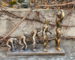 Statue of The Evolution of man made of resin