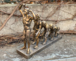Statue of The Evolution of man made of resin