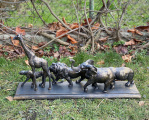 Statue of Animals - The Big Five made of resin