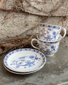 Set of porcelain cups with saucers - gzhel