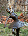 Large bronze ballerina figurine