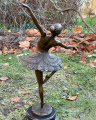 Large bronze ballerina figurine