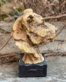 Large statue of a lioness head made of MGO