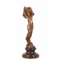 Bronze statue of a dancer woman with a scarf erotic statue 2